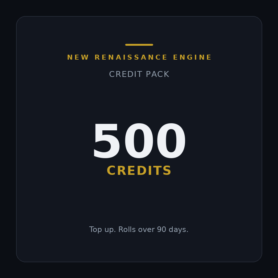 Credit Pack — 500 Credits